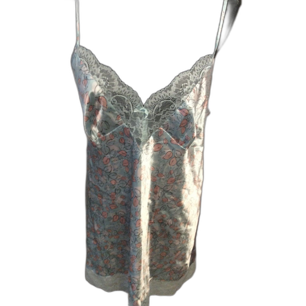 Slip Nightgown Dress Large L Floral Lingerie EUC Nighty Sexy Intimates